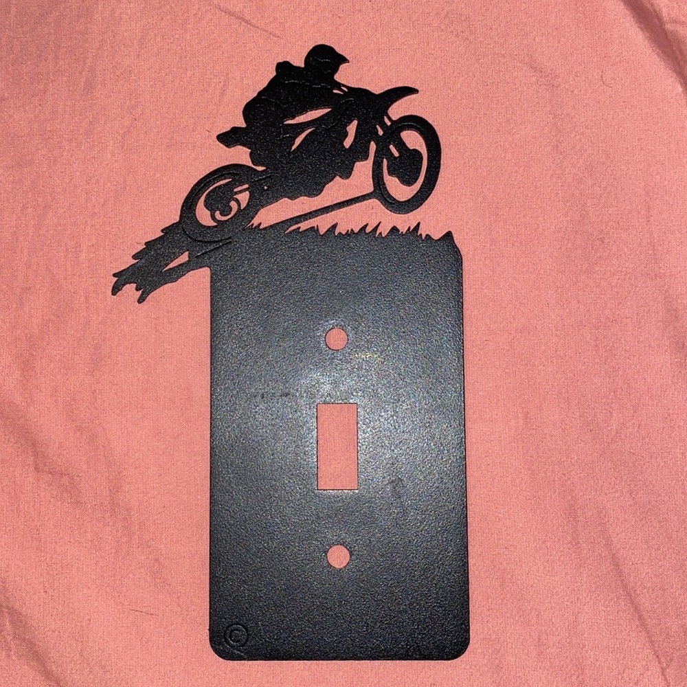 Motocross Dirt Bike light switch plate